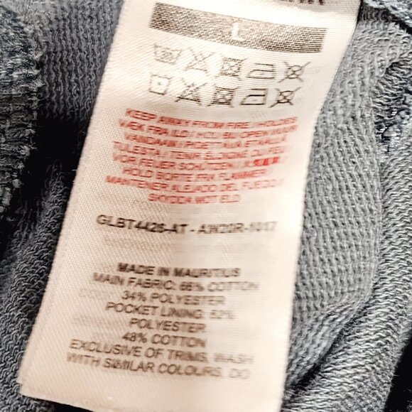 Gymshark Mens Relaxed Fit Joggers L Blue Gray Elastic Waist Zipper‎ Pocket - Picture 6 of 11